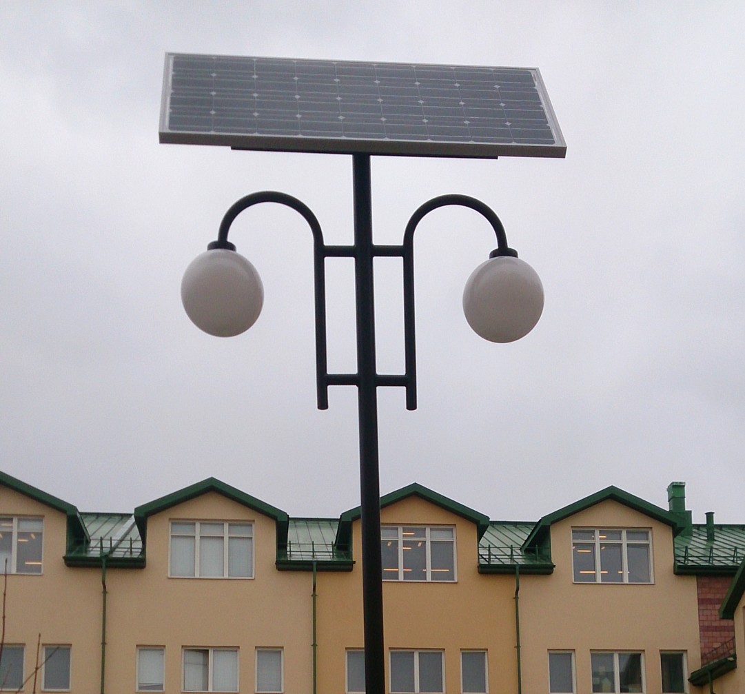 Автономный парковый фонарь HS Park 10Вт 100 65 с опорой