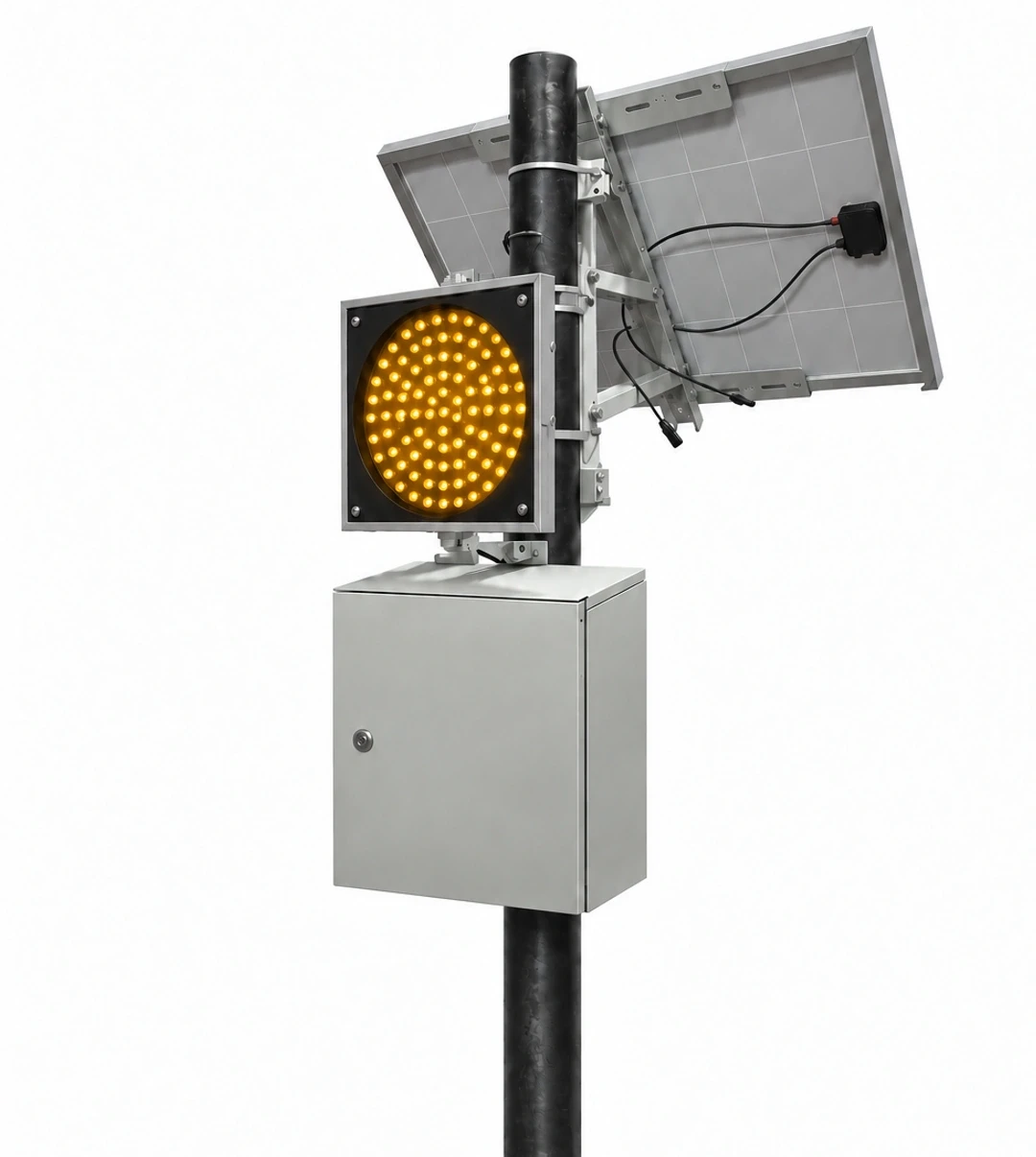 SIGNAL HS-T7.1-200S-150-75 с включённым жёлтым сигналом
